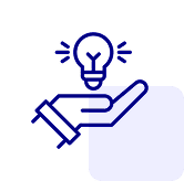 Hand holding lightbulb on black background.